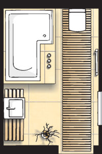 Badideen Grundriss Badezimmer mit Badewanne