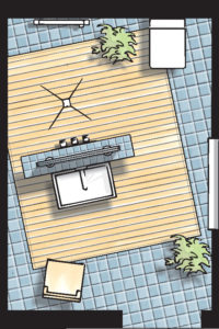 Badideen Grundriss Bad mit Walk-In-Dusche