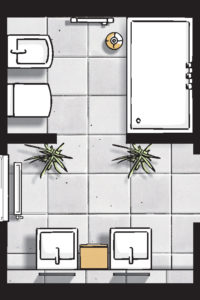 Badideen Grundriss Bad mit Dusche