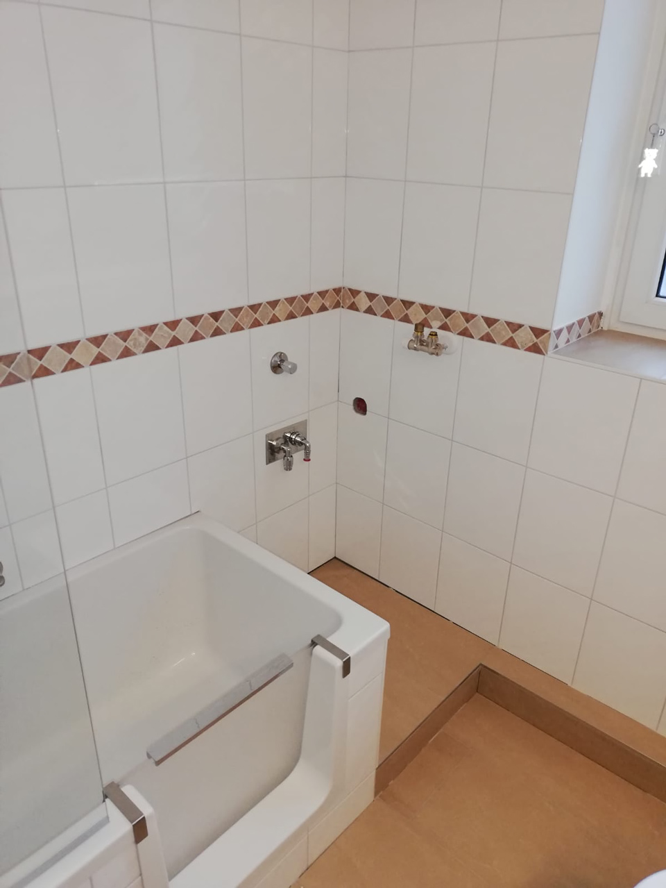 Badewanne mit Tür, mit Einstieg