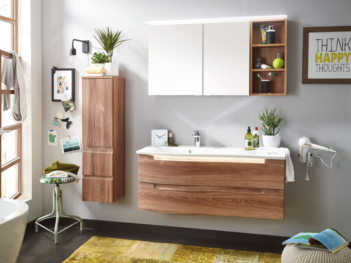 Badezimmer Holzoptik Dekoration